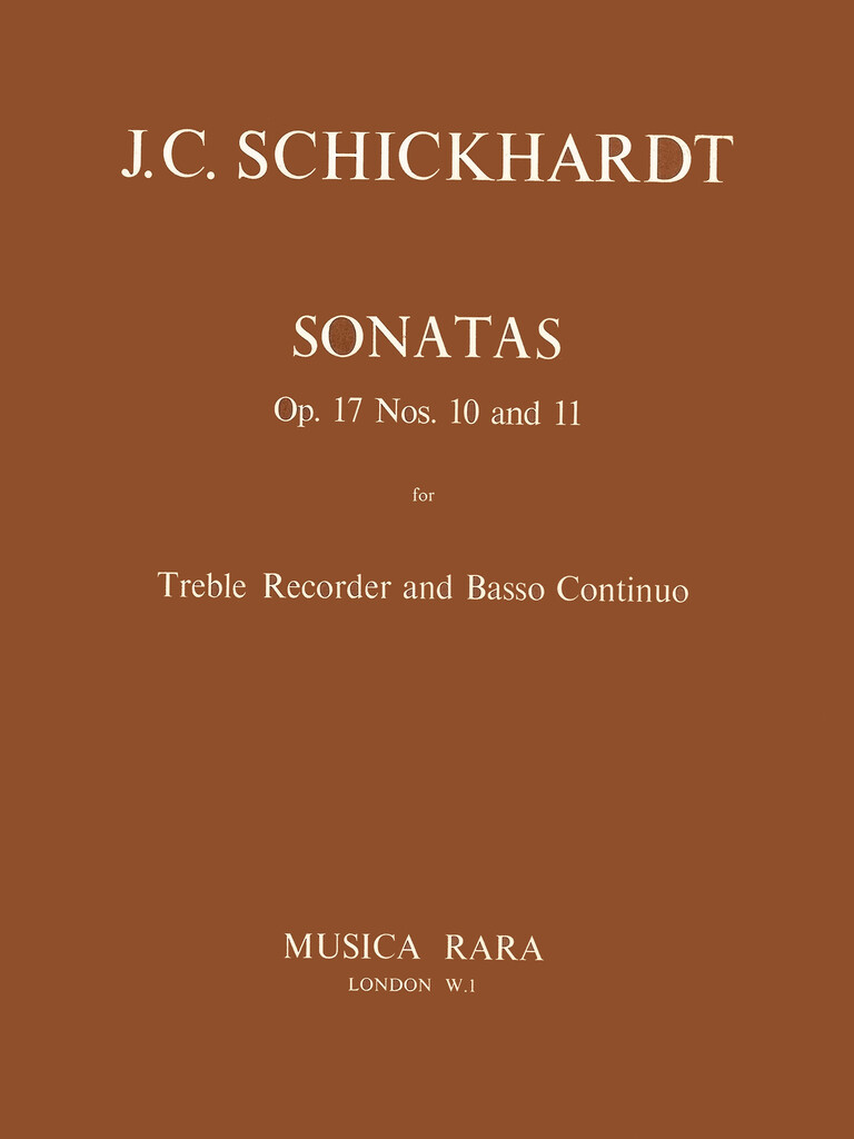 Sonaten Op. 17/10+11 (SCHICKHARDT JOHANN CHRISTIAN)