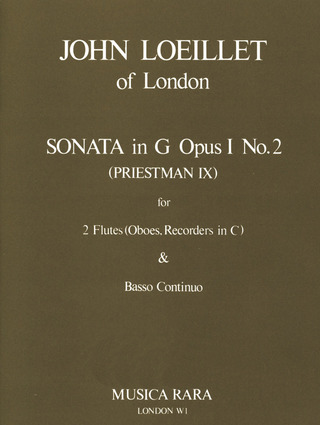 Sonate In G Op. 1/2