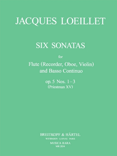 6 Sonaten Op. 5/1-3 (LOEILLET JEAN-BAPTISTE)