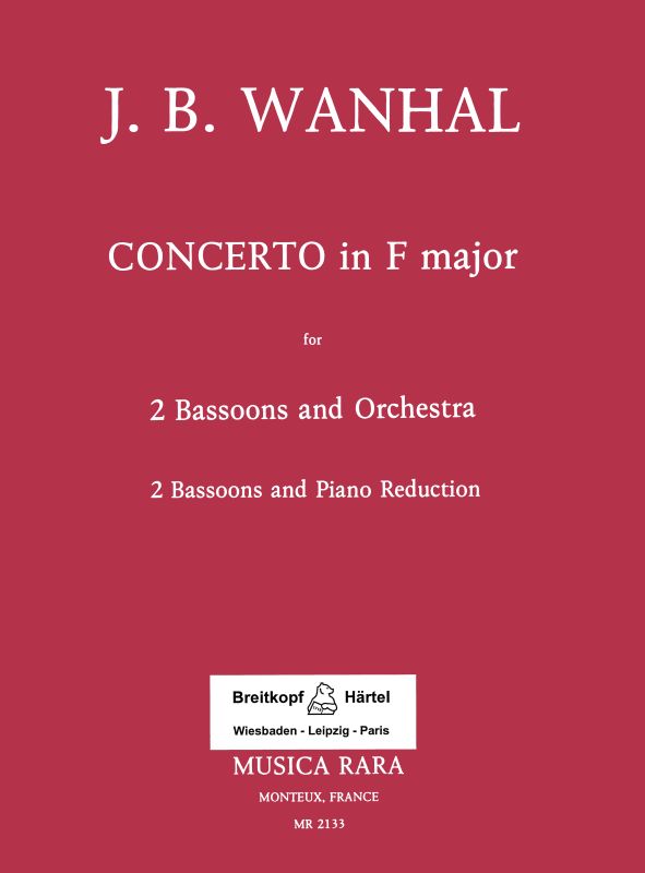 Concerto In F (VANHAL JOHANN BAPTIST)