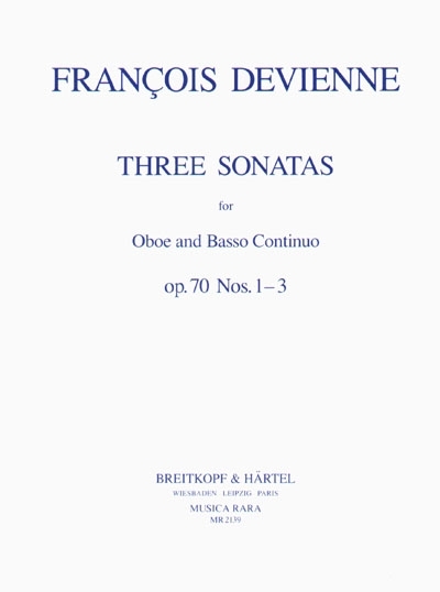 3 Sonaten Op. 70 (DEVIENNE FRANCOIS)