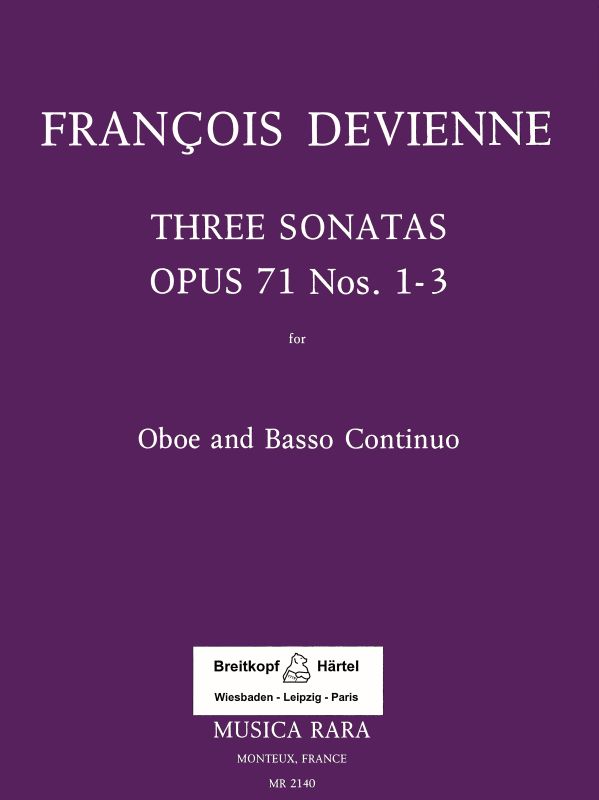 3 Sonaten Op. 71 (DEVIENNE FRANCOIS)