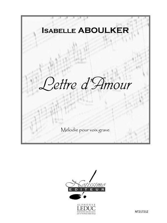 Lettre D'Amour (ABOULKER ISABELLE)