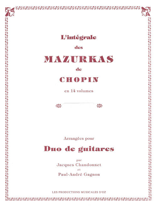 Mazurkas, Op. 7, Vol.2 (CHOPIN FREDERIC)