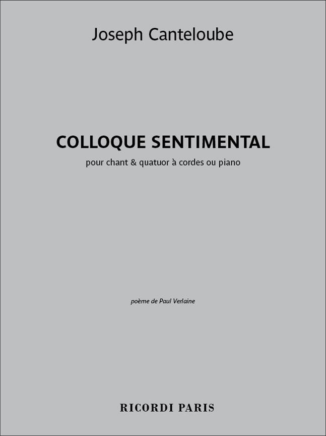 Colloque Sentimental (CANTELOUBE JOSEPH)