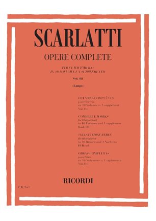 Opere Complete Per Clav. Vol.3 (SCARLATTI DOMENICO)