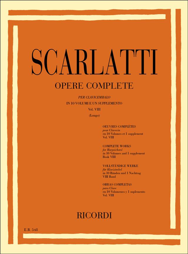 Opere Complete Per Clav. Vol.8 (SCARLATTI DOMENICO)