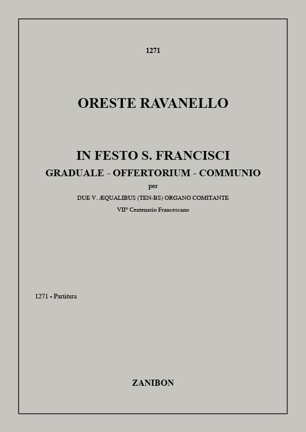 In Festo S. Francisci Per 2 Voci E Organo (RAVANELLO O)
