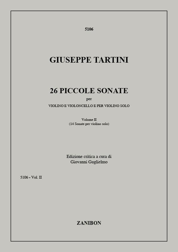 26 Piccole Sonate (Vol.2) N. 13-26 Per Violino E Violoncello E Per Violino Solo