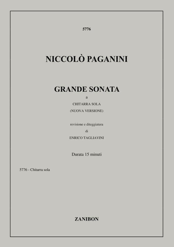 Grande Sonata A Chitarra Sola (PAGANINI NICCOLO)