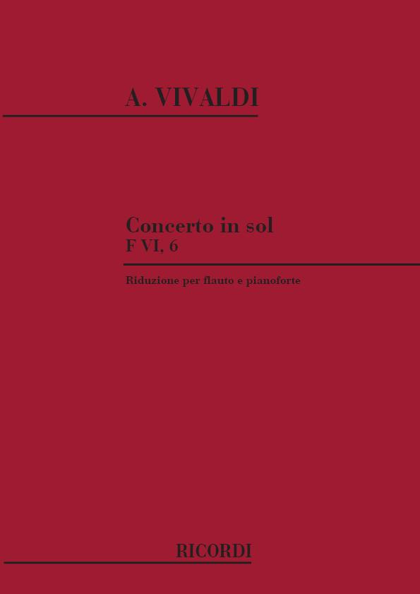 Concerto Per Fl. Archi E B.C.: In Sol Rv 438 - F.VI/6 (VIVALDI ANTONIO)