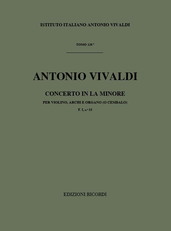 Concerto Per Vl.Archi E Bc: In La Min. Op. IX N.5 Rv 358 F.I/53 Tomo 128 (VIVALDI ANTONIO)