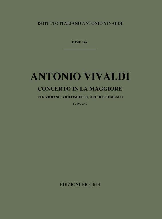 Concerto Per Vl. E Vc. Solisti Archi E B.C.: In La Rv 546 F.IV/6 Tomo 146 (VIVALDI ANTONIO)