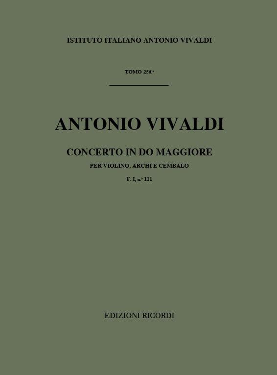 Concerto Per Vl., Archi E B.C.: In Do Rv 183 - F.I/111 Tomo 256 (VIVALDI ANTONIO)