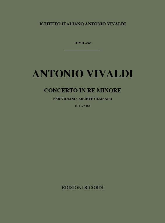 Concerto Per Vl., Archi E B.C.: In Re Min. Rv 241 - F.I/154 Tomo 336 (VIVALDI ANTONIO)