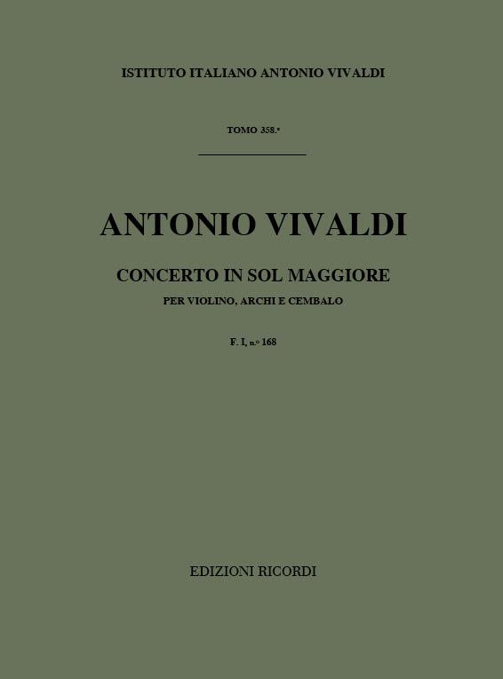 Concerto Per Vl., Archi E B.C.: In Sol Rv 302 - F.I/168 Tomo 1008 (VIVALDI ANTONIO)