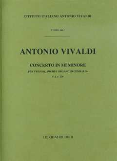 Concerto Per Vl., Archi E B.C.: In Mi Min. Rv 275 - F.I/220 Tomo 484 (VIVALDI ANTONIO)