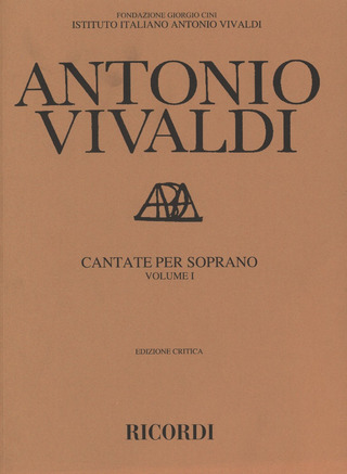 Cantate Per Soprano E Basso Continuo Primo Volume (VIVALDI ANTONIO)
