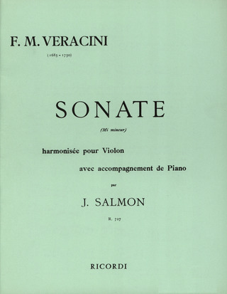 Sonate En Mi Mineur Violon Et Piano (Salmon