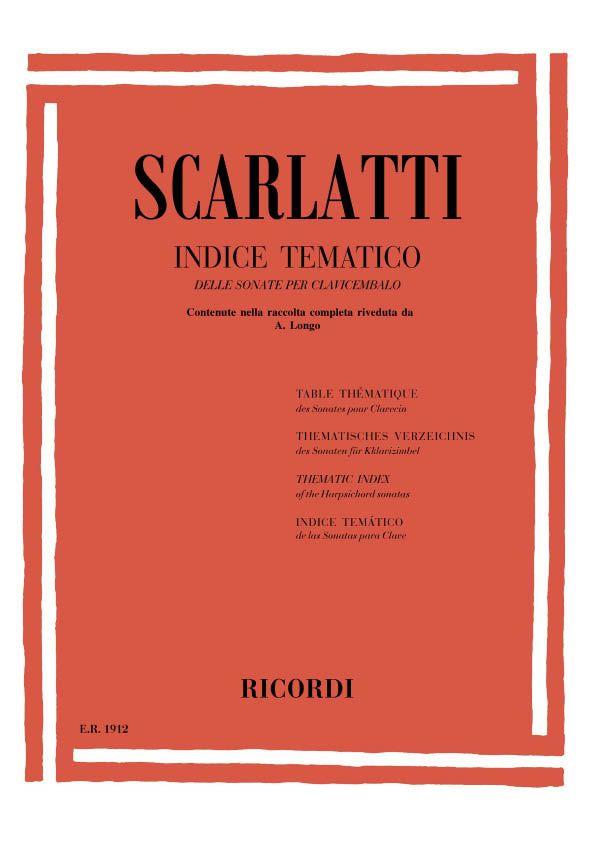 Scarlatti- Indice Tematico (SCARLATTI DOMENICO)