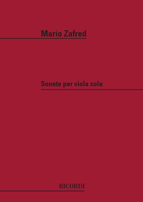 Sonata Per Viola Sola (ZAFRED MARIO)