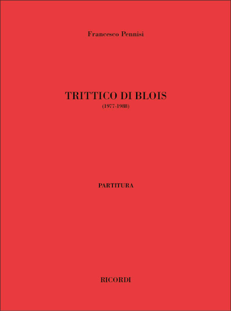 Trittico Di Blois (PENNISI FRANCESCO)