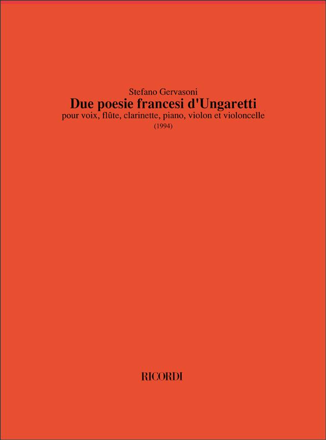 2 Poesie Francesi Di Ungaretti (GERVASONI STEFANO)