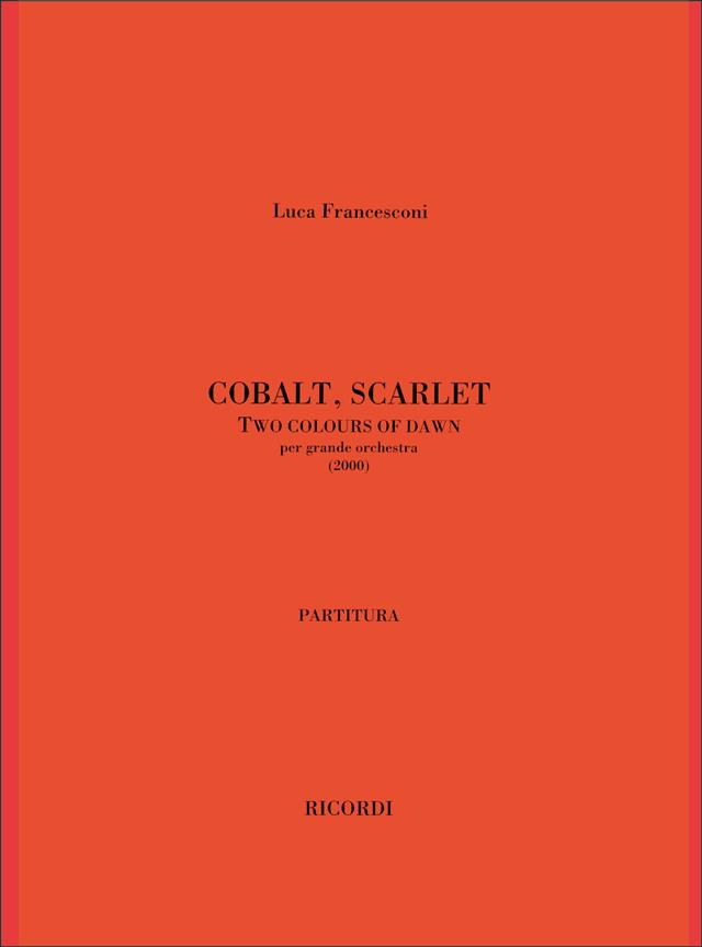 Cobalt, Scarlet (FRANCESCONI LUCA)