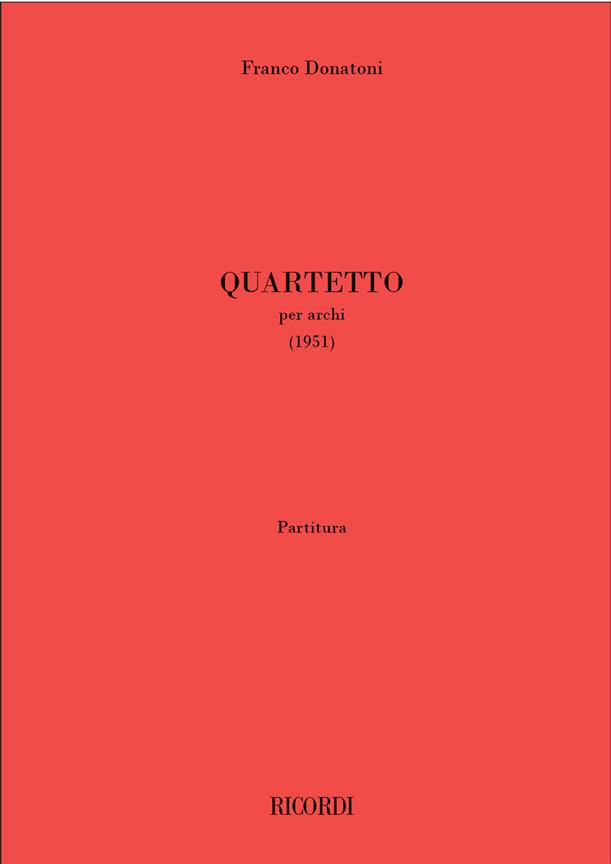 Quartetto Per Archi (DONATONI FRANCO)