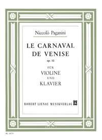 Carnival Of Venice Op. 10 Vln Pf (PAGANINI NICCOLO)
