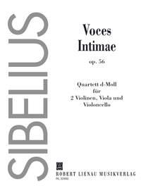 Quatuor A Cordes En Ré Mineur 'Voces Intimae' Op. 56, Partition De Poche (SIBELIUS JEAN)