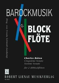 2 Sonates Pour 2 Flûtes A Bec Alto (BATON CHARLES)