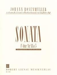 Sonata 6 F Major A 3 (ROSENMULLER JOHANN)