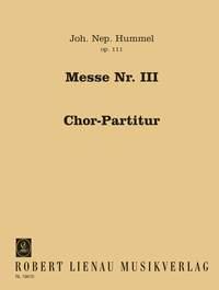 Mass #3 In D Minor Op. 111 (HUMMEL JOHANN NEPOMUK)