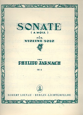Sonata A Minor Op. 8 (JARNACH PHILIPP)