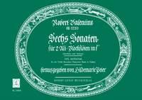 6 Sonatas (VALENTINE ROBERT)