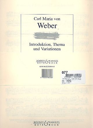 Introduction, Theme And Variations (WEBER CARL MARIA VON)