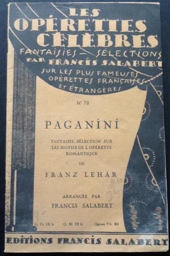 Paganini Fantaisie (LEHAR FRANZ)