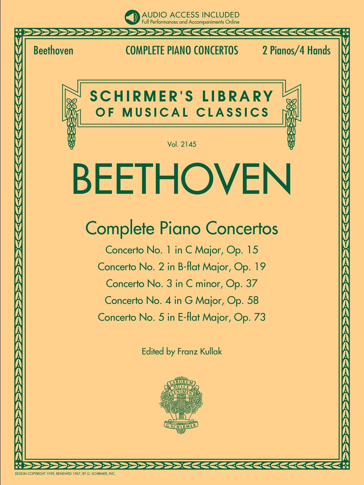 Complete Piano Concertos (BEETHOVEN LUDWIG VAN)