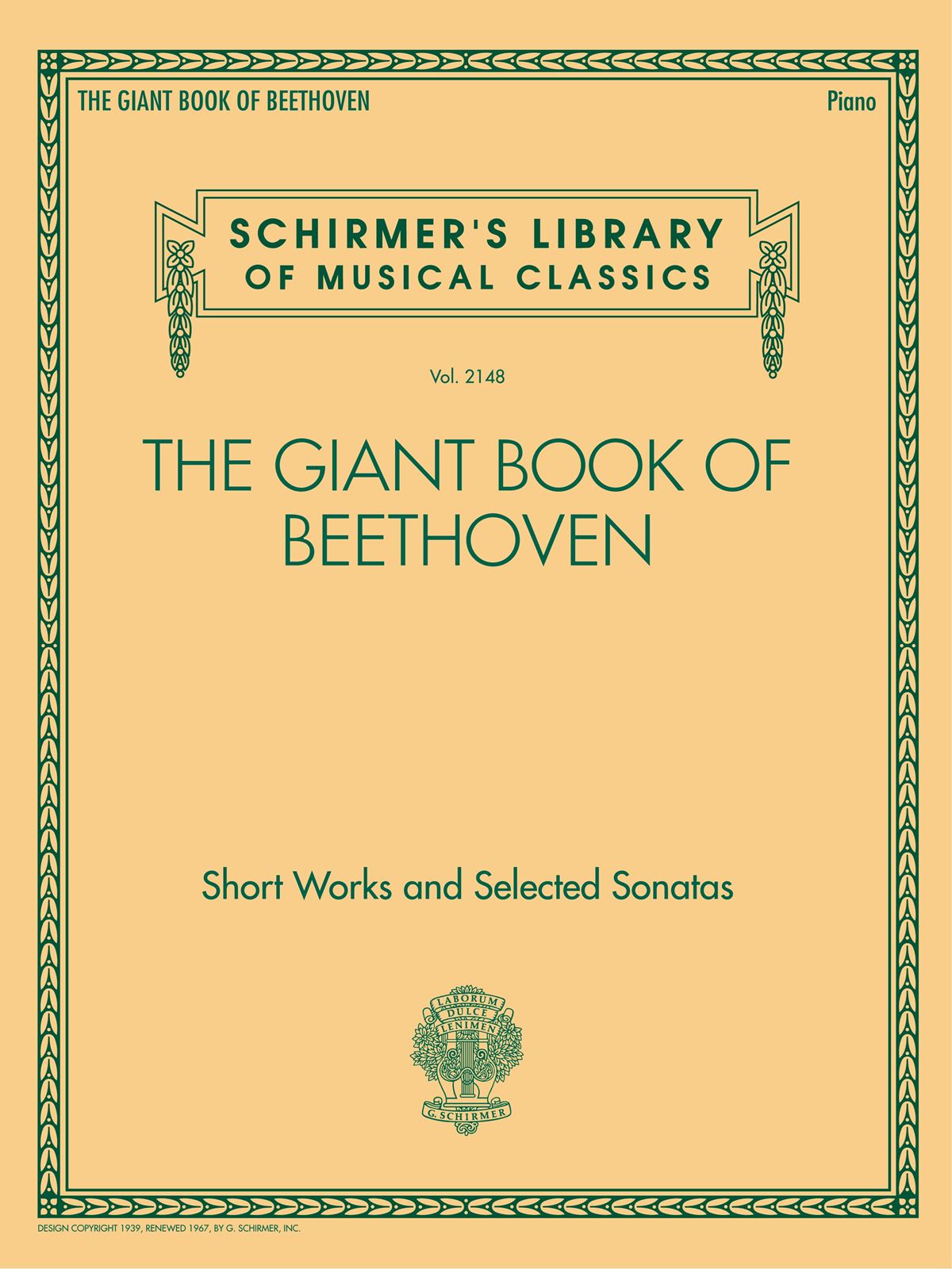 The Giant Book Of Beethoven (BEETHOVEN LUDWIG VAN)