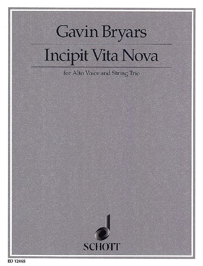 Incipit Vita Nova (BRYARS GAVIN)