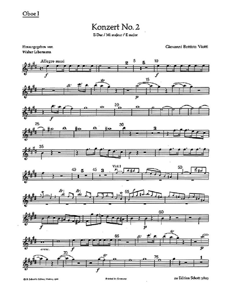 Concerto #2 E Major (VIOTTI GIOVANNI BATTISTA)