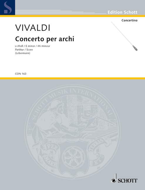 Concerto Per Archi Pv 113 / Rv 133 (VIVALDI ANTONIO)