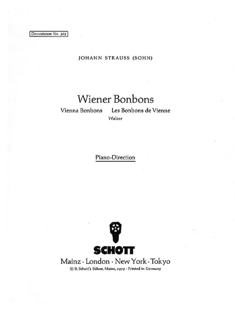 Wiener Bonbons Op. 307 (STRAUSS JOHANN (FILS))