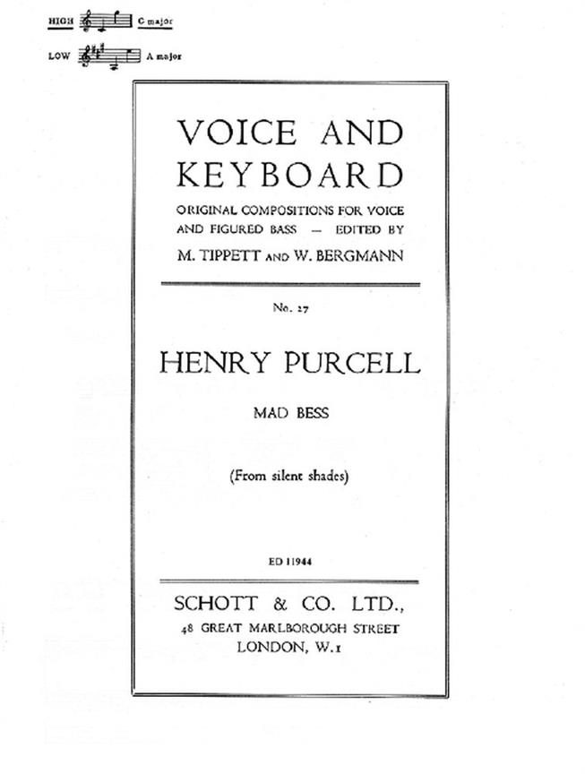 Mad Bess (PURCELL HENRY)