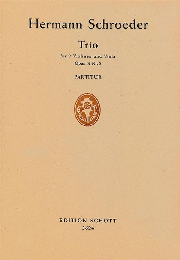 Trio Op. 14/2 (SCHROEDER HERMANN)