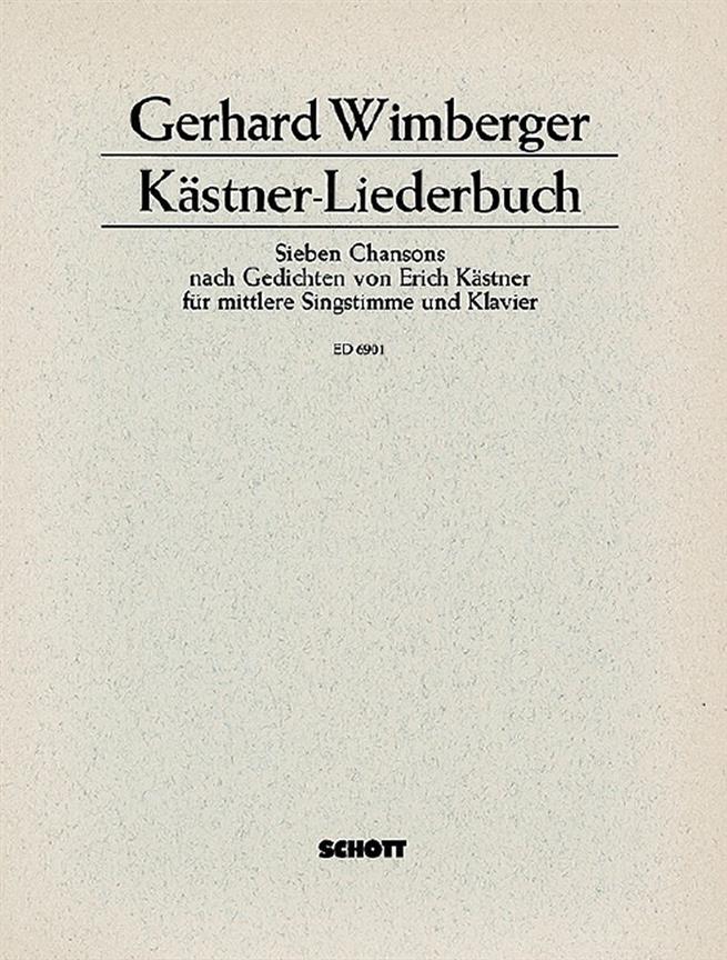 Kästner-Liederbuch (WIMBERGER GERHARD)