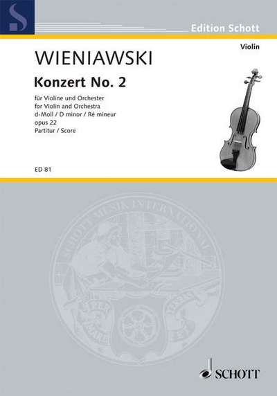Violin Concerto #2 In D Minor Op. 22 (WIENIAWSKI HENRYK)