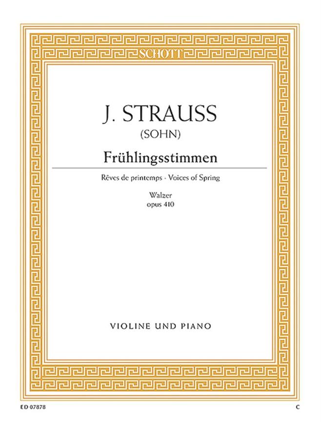 Frühlingsstimmen-Walzer Op. 410 (STRAUSS JOHANN (FILS))
