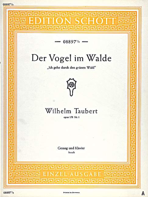 Der Vogel Im Walde Op. 158/1 (TAUBERT WILHELM)